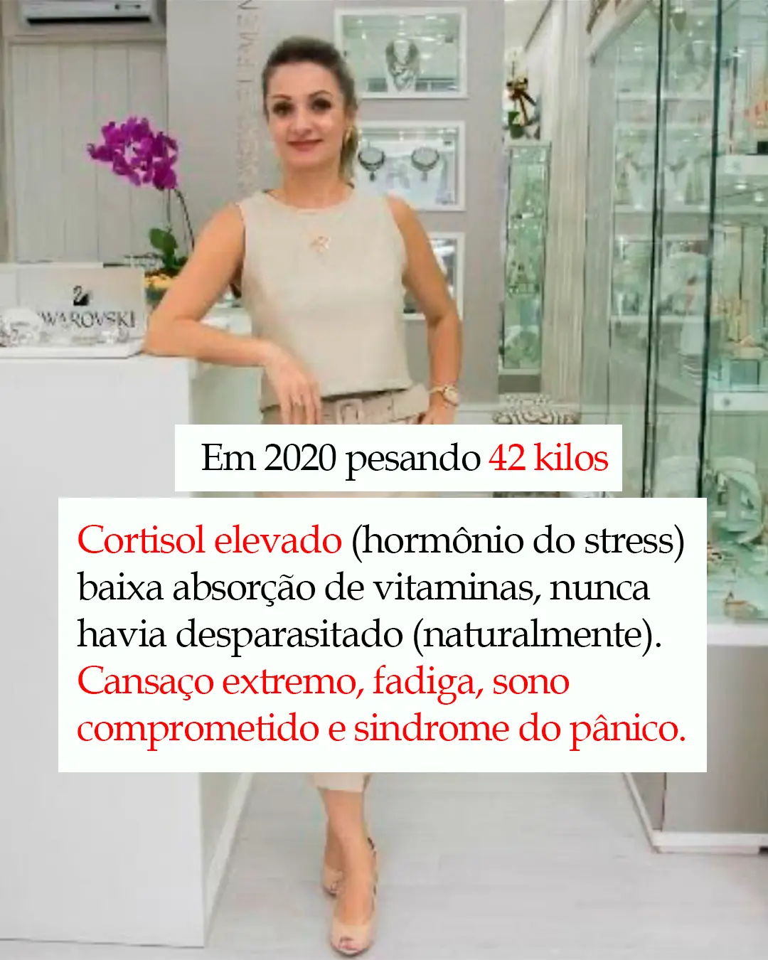 Wanda antes e depois